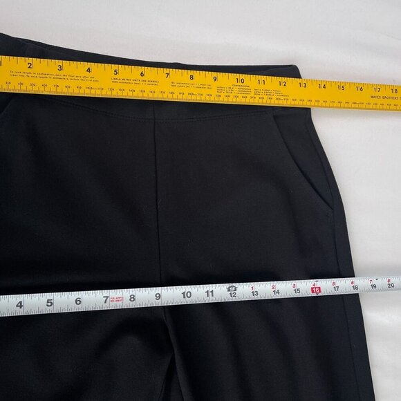 Max Studio Easy Wide‎ Leg Black Pull on Stretch Yoga Dress Pants Women XS - Picture 9 of 13